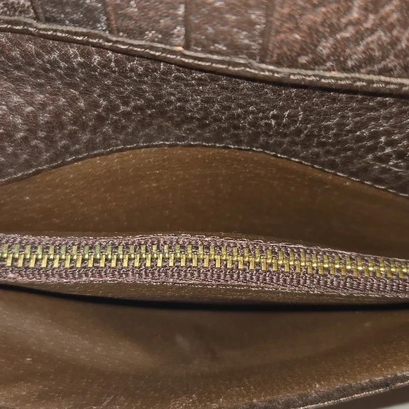 Valentino Garavani Leather Wallet Dark Brown